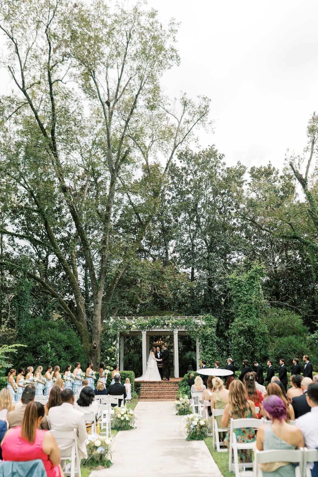 A moment from the Hartnett wedding — designed by Lael Florals