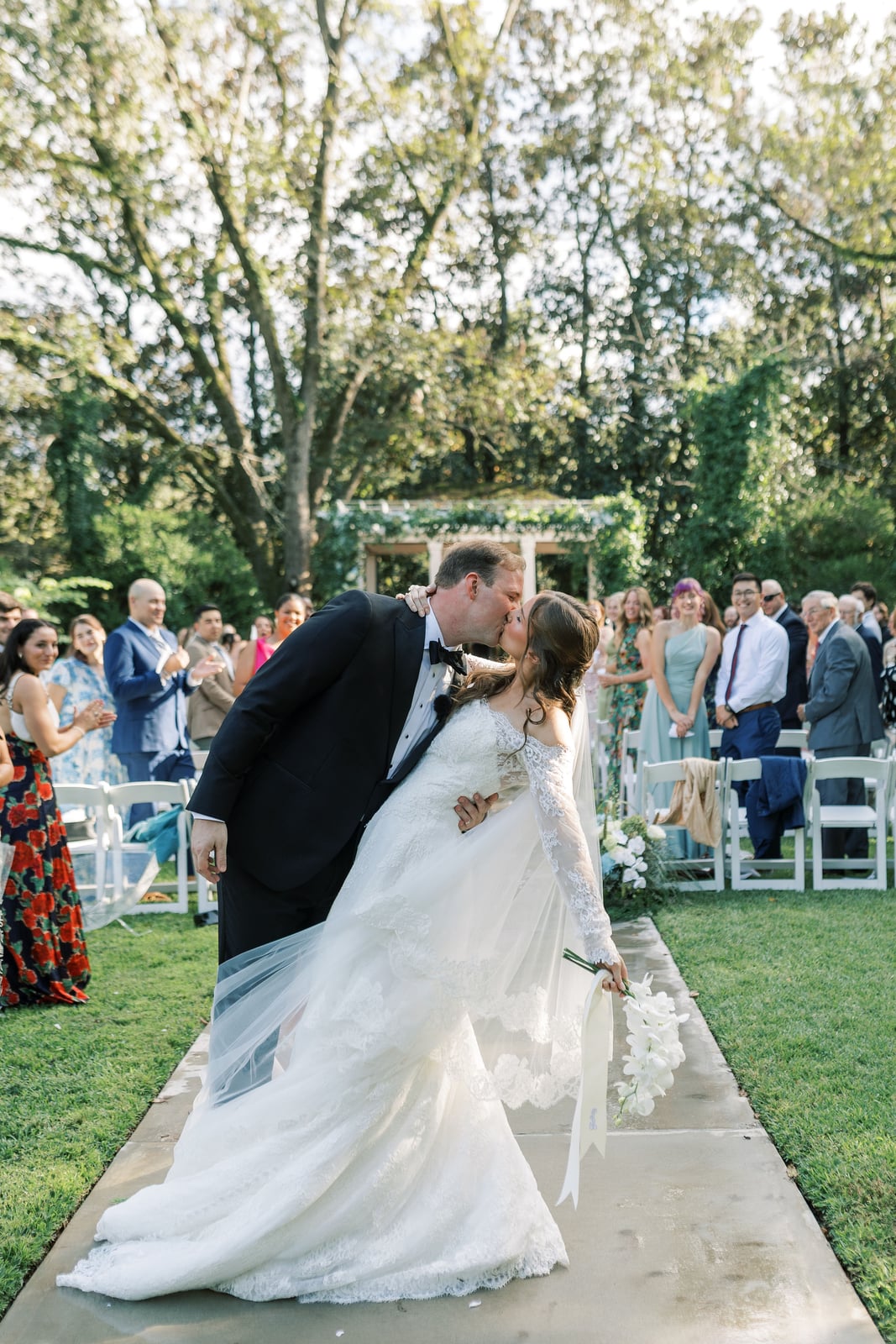A moment from the Hartnett wedding — designed by Lael Florals