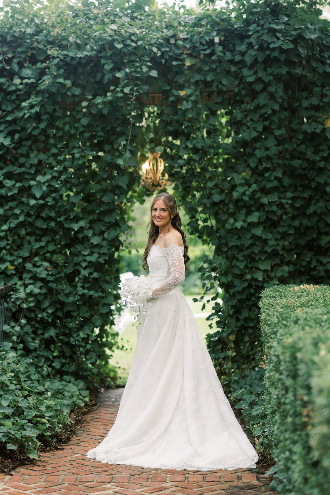 A moment from the Hartnett wedding — designed by Lael Florals