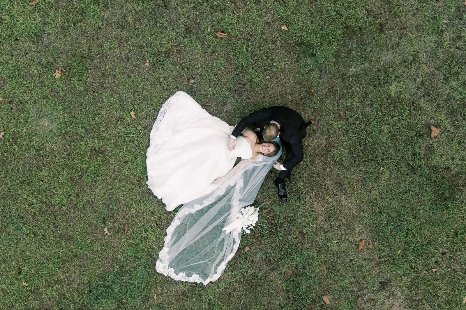 A moment from the Hartnett wedding — designed by Lael Florals